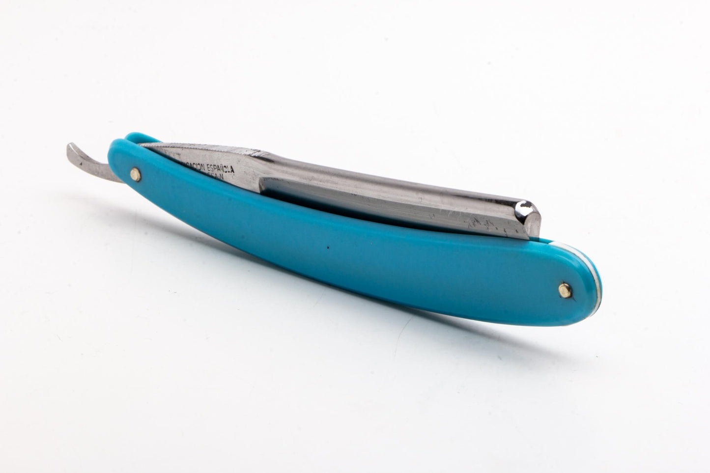 7/8" Filarmonica "Doble Temple" #14 Blue&Red Straight Razor w/ Coffin | Spain