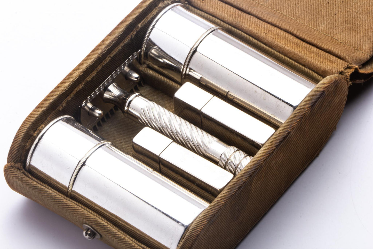1921 Gillette Old Type Military Bulldog Double Edge Safety Razor Set | Original Condition
