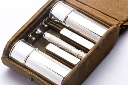 1921 Gillette Old Type Military Bulldog Double Edge Safety Razor Set | Original Condition