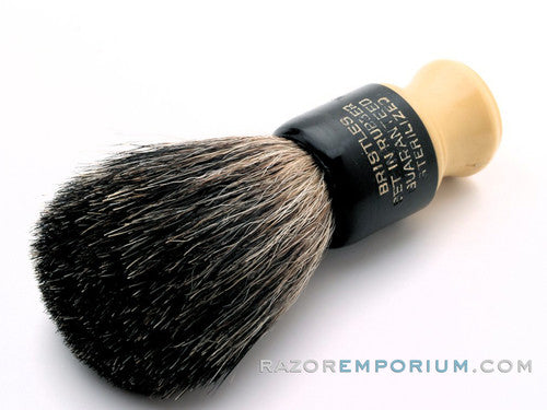 Vintage Rubberset Trade Mark Re-Knotted Travel Shaving Brush - 20mm