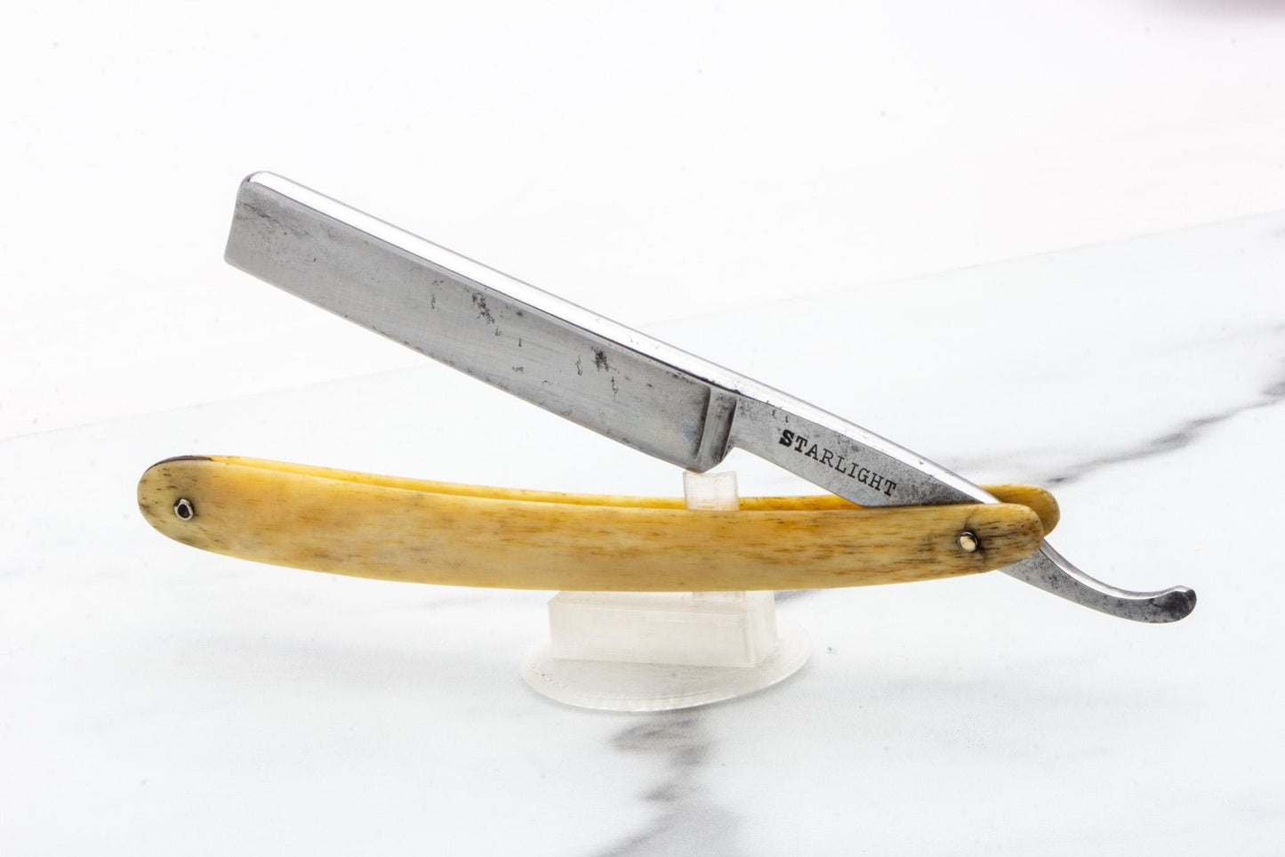 5/8" Vintage Restored Starlight C.A. Johnson Inc. Straight Razor