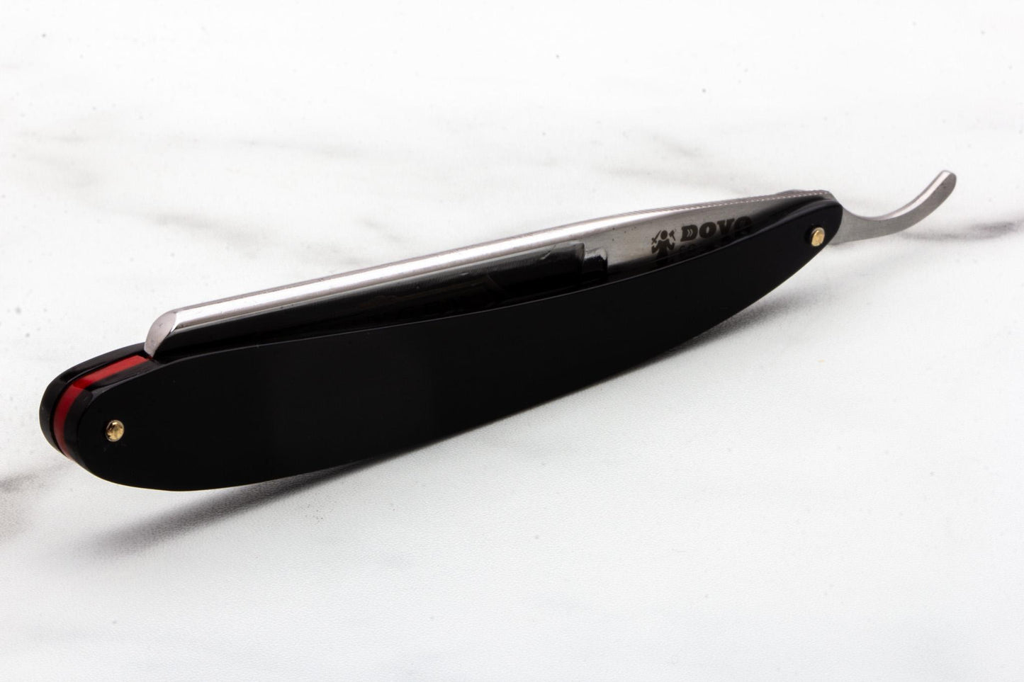 5/8" Restored Dovo Solingen Straight Razor With Red Wedge Accent
