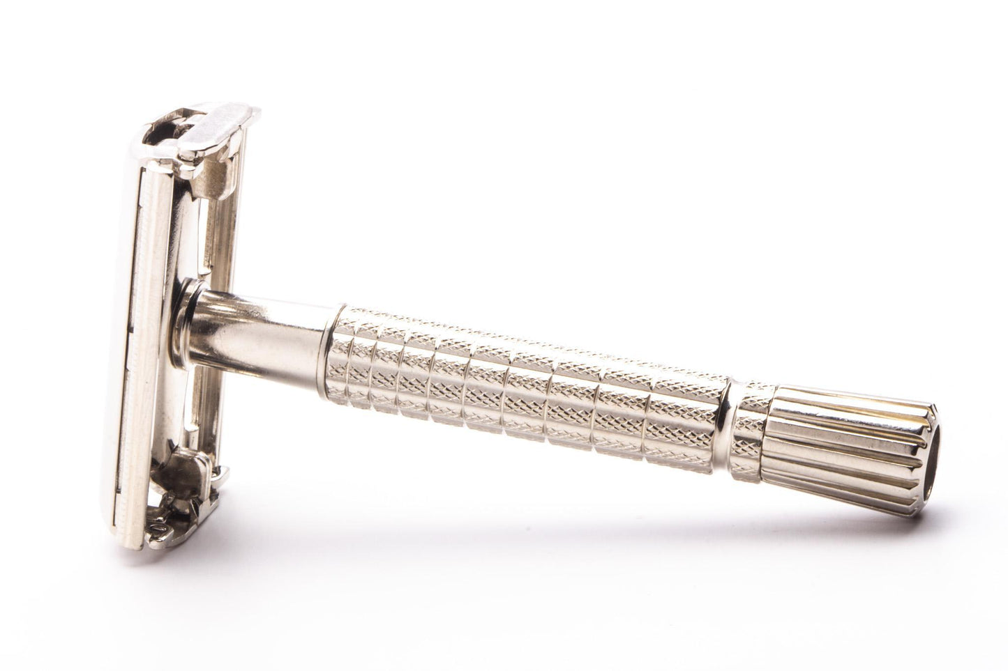 1964 J1 Gillette Flare Tip Super Speed Safety Razor | Factory Nickel Revamp