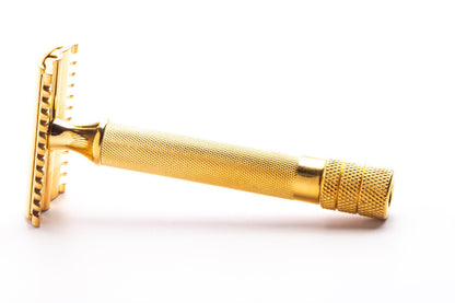 1930's Gillette Gold Big Boy Hybrid Double Edge Safety Razor | 24k Gold Revamp
