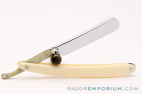 9/16" H. Boker & Co. Round Point | Original Scales Straight Razor Solingen, Germany
