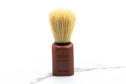 Omega | Pro Grip Boar Fiber Shaving Brush - 1949/MA -Small