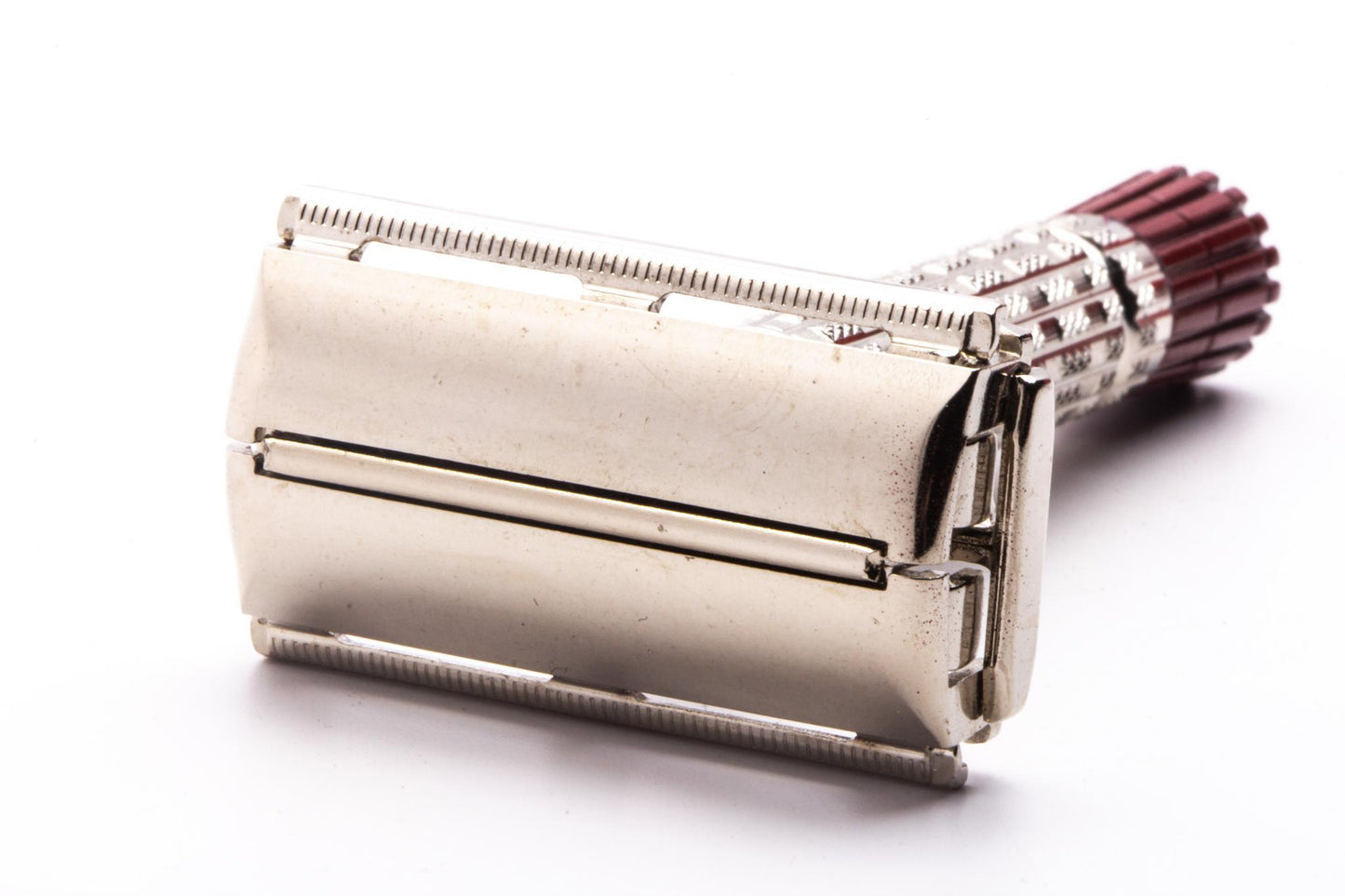 1955 A3 Gillette Red Tip Heavy Super Speed Safety Razor | Original Condition