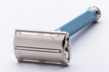 1971 R3 Gillette Blue Star Lady Gillette DE Safety Razor | Original Condition
