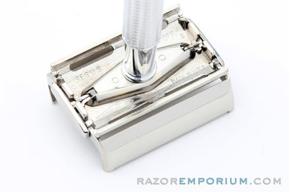 1957 Gillette Blue Tip Light DE Super Speed Razor C2