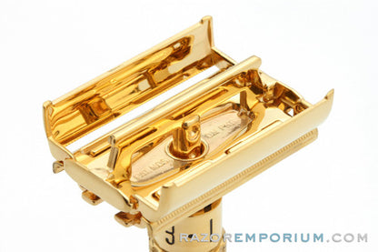 1974 Gillette Super Adjustable 84 TTO Short Safety Razor 24K Gold Revamp U2