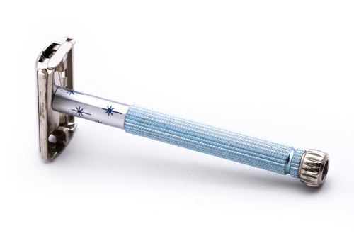 1968 Gillette Blue Star Lady Gillette DE Safety Razor N4