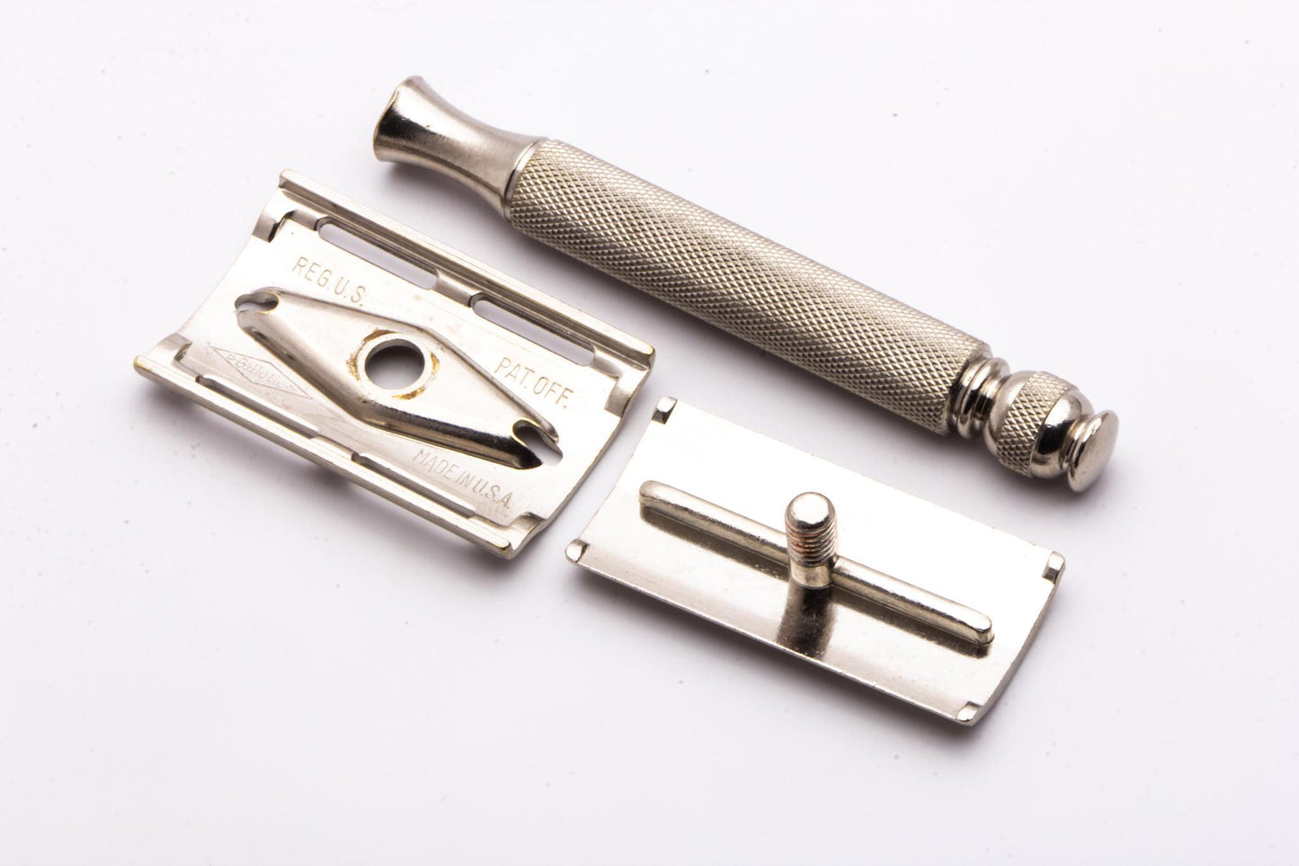 1950's Gillette Ball End Tech DE Razor | Electro Etched Logo