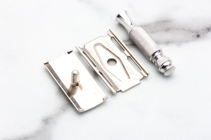 1968 N2 Gillette Ball End Tech Travel Razor Set | Original Condition