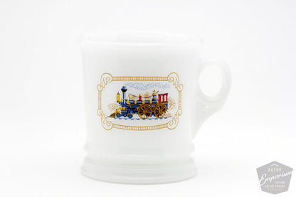 Avon Vintage Milk Glass Shaving Mug | Locomotive