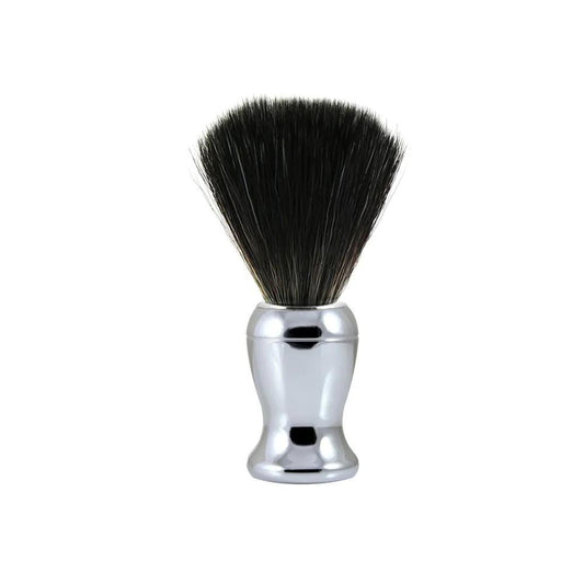 Edwin Jagger | Chrome Shaving Brush (Black Synthetic)