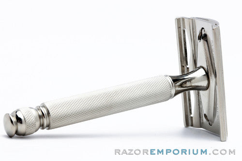 1939-46 Gillette Ball End Tech DE Safety Razor |  Factory Nickel Revamp