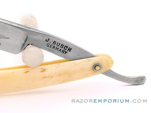 9/16" J. Busch "E Pluribus Unum" Vintage Straight Razor w/ Original Scales | Germany