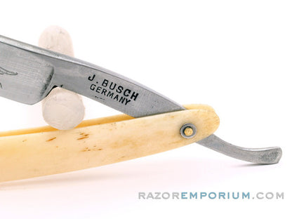 9/16" J. Busch "E Pluribus Unum" Vintage Straight Razor w/ Original Scales | Germany