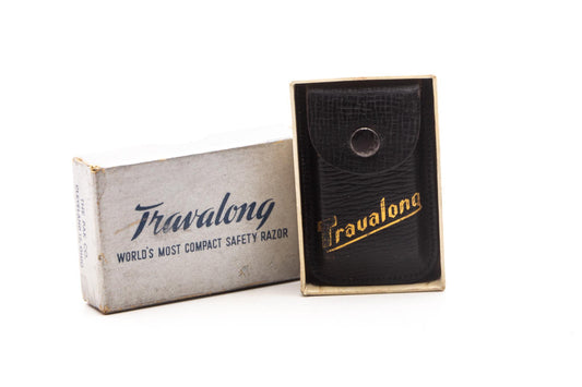 1950's Travalong Folding DE Travel Safety Razor Set | Original Condition