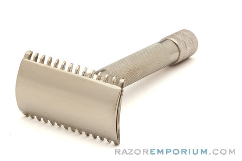 1920 Gillette Single Ring Old Type DE Safety Razor |  Nickel Revamp