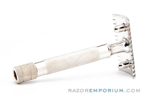 1905 Gillette Single Ring Double Edge Safety Razor Set in Leather Case