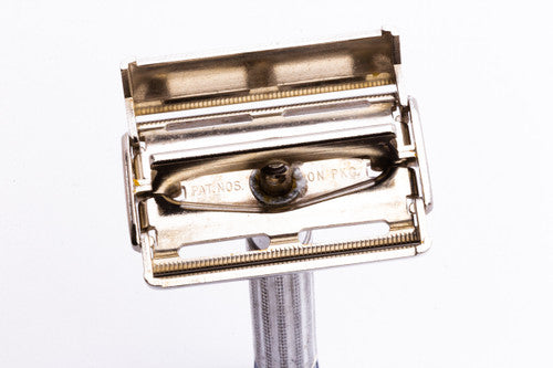 1957 C2 Gillette Light Super Speed Blue Tip Double Edge Razor | Original Condition