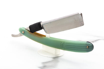 6/8" Vintage Restored Fillarmonica 13 Straight Razor With Teal Scales