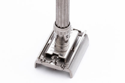 1963 Gillette Slim Adjustable Double Edge Safety Razor Original Case I3