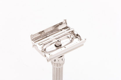 1964 J2 Gillette Slim Adjustable TTO Double Edge Safety Razor| Rhodium Revamp