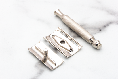1954 Z1 Gillette Ball End Double Edge Safety Razor | Factory Nickel Revamp