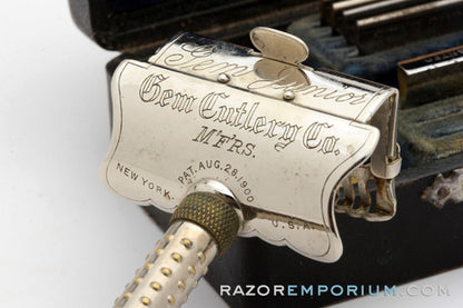 1910's Gem Junior Lather Catcher Model Safety Razor Set