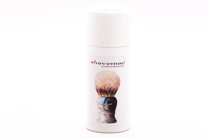 Shavemac |  Silvertip Badger Shave Brush With Blue & Copper Marbled Handle