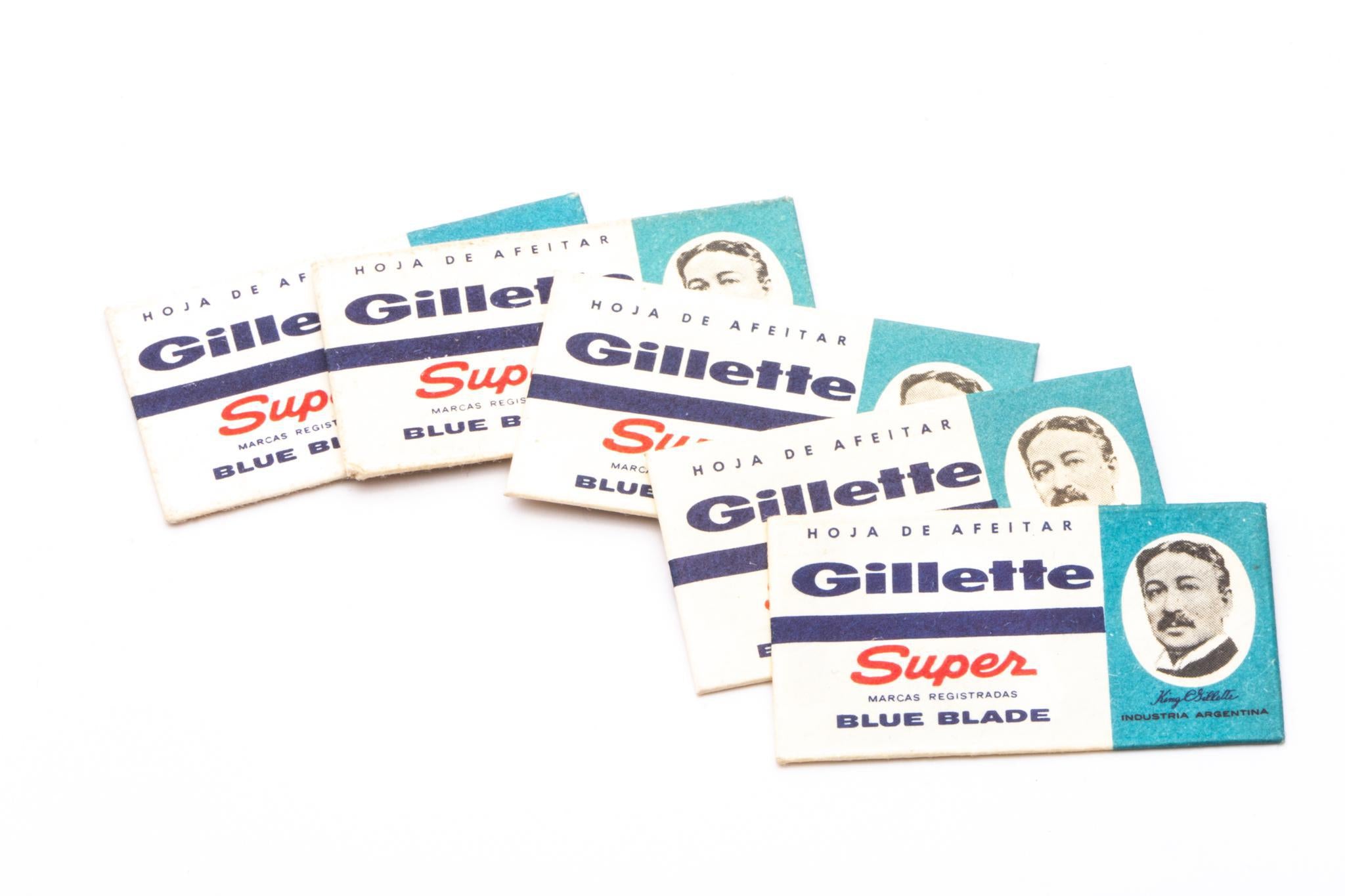 Vintage Gillette Super Blue Blades | 5 Count – Razor Emporium