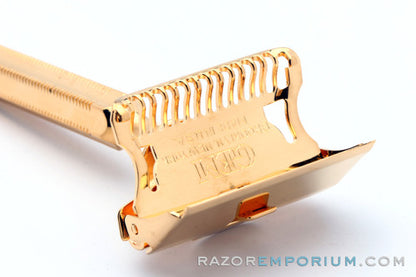 1930's Gem Junior Single Edge Safety Razor 24K Gold Revamp