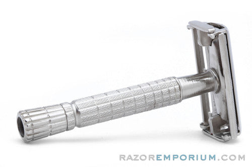 1956 Gillette Flare Tip Super Speed DE Safety Razor Factory Nickel Revamp | Made in Mexico NICE