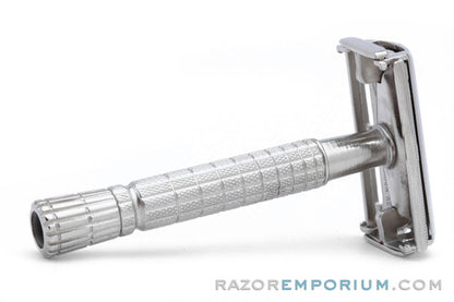 1956 Gillette Flare Tip Super Speed DE Safety Razor Factory Nickel Revamp | Made in Mexico NICE