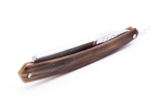 6/8" Thiers-Issard Medaille d'Or Alger Straight Razor | Blond Horn