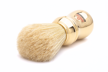 Omega 20480 Pure Bristle Shaving Brush - Gold