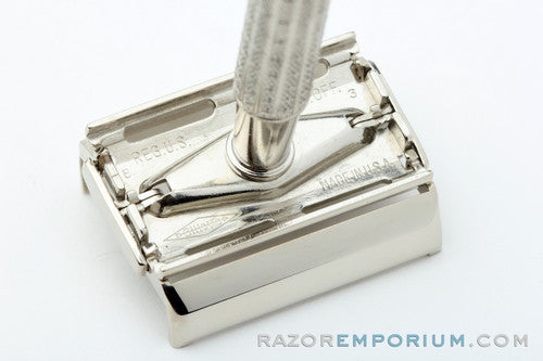 1958 Gillette Flare Tip Super Speed Safety Razor | Nickel Revamp