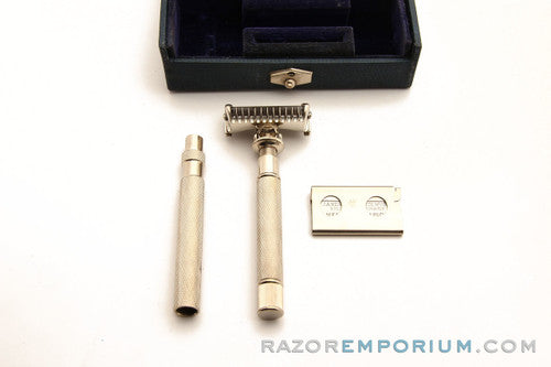 1930's J.A. Henckels Safety Razor in Leather Case