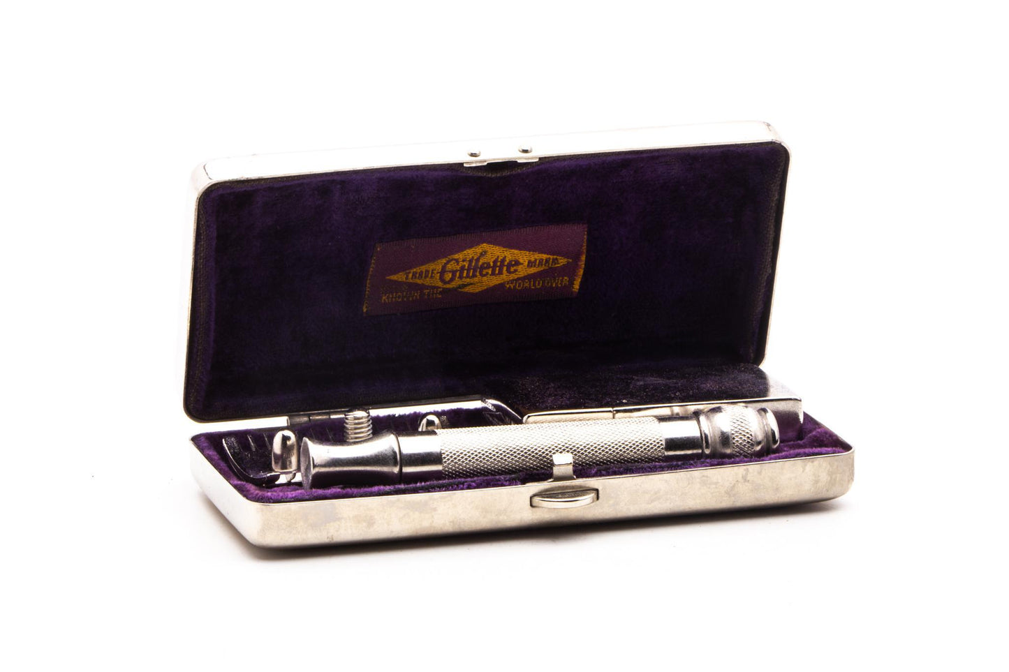 1910's Gillette ABC Pocket Edition With Floral Case Set | Original Condition