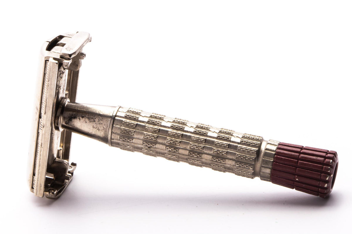 Gillete Razor Red 1959 E2 Gillette Red Tip Super Speed Double Edge Razor | Original Cond ...