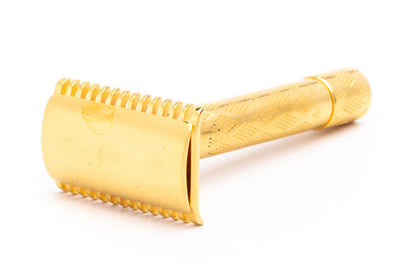 1921 Gillette New Improved Standard DE Safety Razor | 24K Gold Revamp