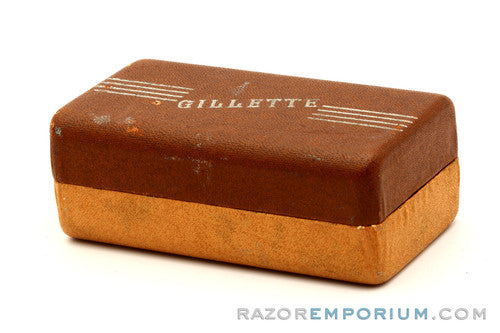 1941 Gillette Ranger Tech DE Safety Razor w/ Case & Blue Blades