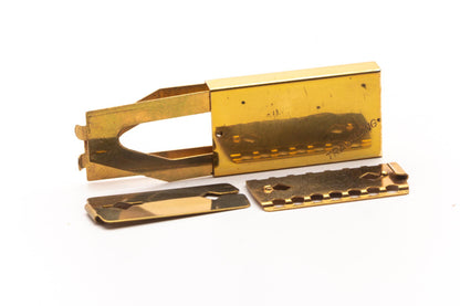 1950's Travalong Gold Folding Travel Safety Razor Set | Original Condition