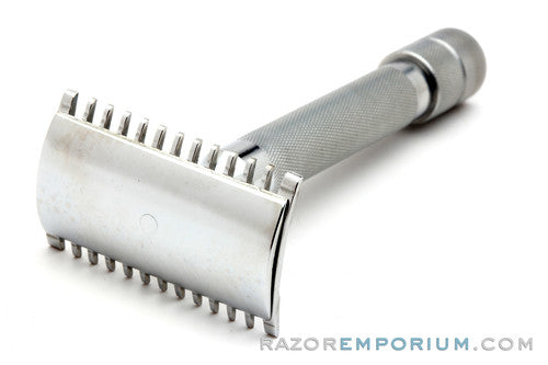 Gaudin Open Comb DE Safety Razor Set w/  Case Blade Bank & Blades | Marseille