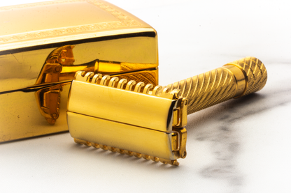 1930's Gillette Gold Deluxe Aristocrat Double Edge Safety Razor | Original Condition