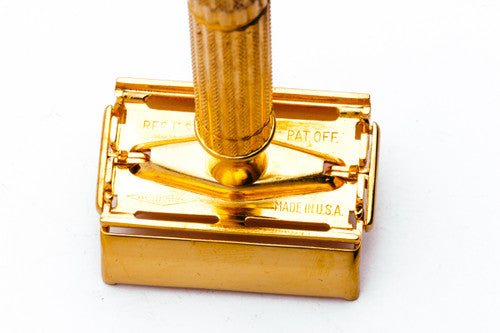 1948-1951 Gillette Aristocrat w/ Leather Case and Original Blade Dispenser
