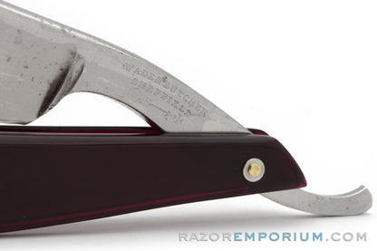 6/8" Wade & Butcher Straight Razor Black Cherry Scales | Sheffield, England