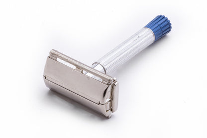1957 Gillette Blue Tip Light DE Super Speed Razor C1